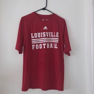 Louisville Cardinals Football Adidas Climalite t-shirt - excellent condition!